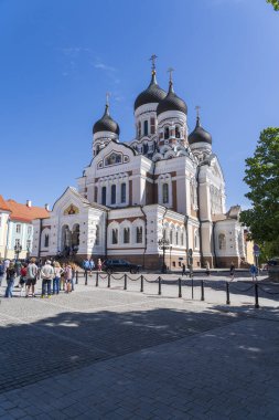 Avrupa 'daki Estonya' nın Tallinn kentindeki Alexander Nevsky Katedrali