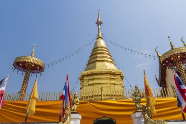 Wat Phra, Doi Saket Tayland 'da Chiang Mai yakınlarında.