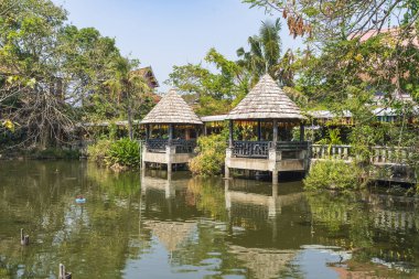 Wat Chedlin olarak da bilinen Chiang Mai 'deki Wat Jetlin, huzurlu ve yürüyebileceğiniz çok güzel ve renkli bir iskelesi var. Rıhtım köprüsü, balıkların da beslenebileceği terasları olan büyük bir gölet üzerindedir..