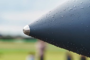 The nose of a supersonic fighter