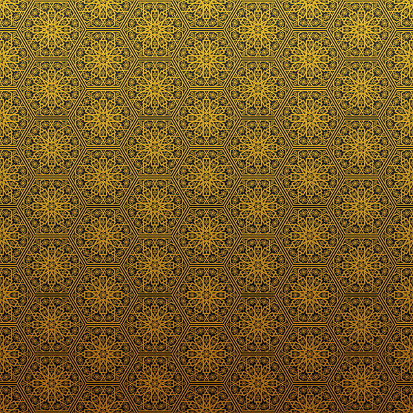 Фон с декоративным традиционным цветочным орнаментом. Векторная иллюстрация.