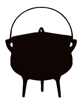 Afrika yemek Pot - (üç bacaklı) üç pot