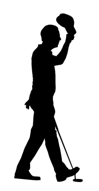 golf sporu siluet golfçü turnuva kapağı kaldırma Tamamlanıyor