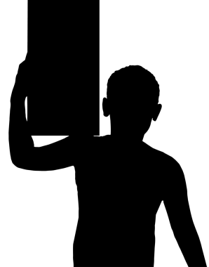 izole kontrast çocuk çocuk jest ve omuz kutu taşıyan etkinlik