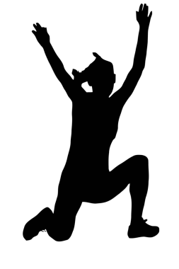 Spor siluet - beyaz arka plan üzerinde kadın uzun atlamacı izole siyah görüntü