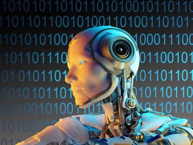 Bir sayborgun grafiksel görüntüsü, 3 boyutlu canlandırma