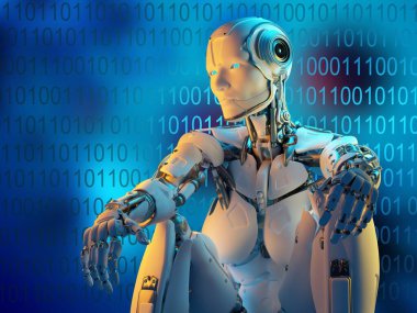 Bir sayborgun grafiksel görüntüsü, 3 boyutlu canlandırma