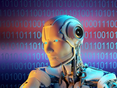 Bir sayborgun grafiksel görüntüsü, 3 boyutlu canlandırma