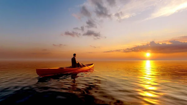 빈티지 돛단배가 바다를 항해하는 — 스톡 사진