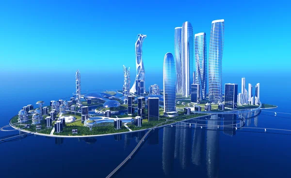 Future City Costa — Foto de Stock
