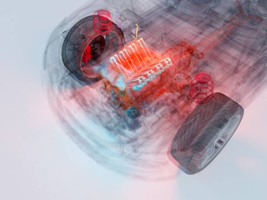 Beyaz arka planda 33d model arabalar.