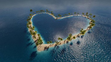 Denizde bir ada..., 3D render