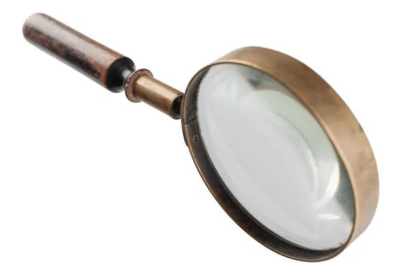 白を基調としたアンティークヴィンテージ虫眼鏡 — ストック写真