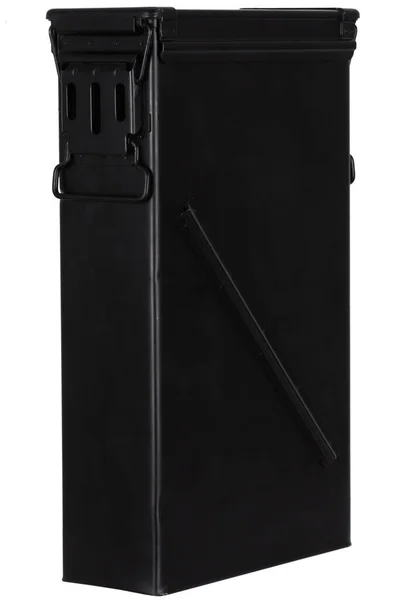 Munitionsdose Schwarze Farbe Für 81Mm Mörsergranate Isoliert Auf Weißem Hintergrund — Stockfoto