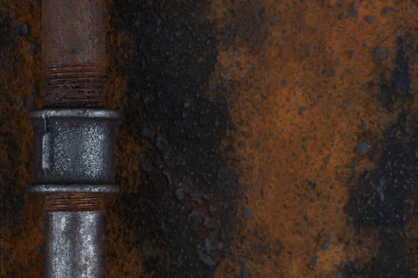 Old Rusty Valve Pipes Rusty Metal Wall Background — Stock Fotó