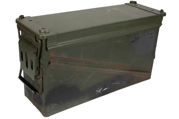 Ammo Can 40Mm Grenade Cartidge Isolated White Background — Fotografia de Stock