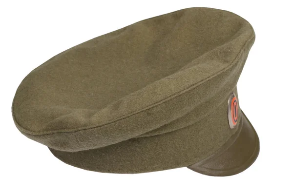孤立的白色背景上的帝俄陆军帽 — 图库照片