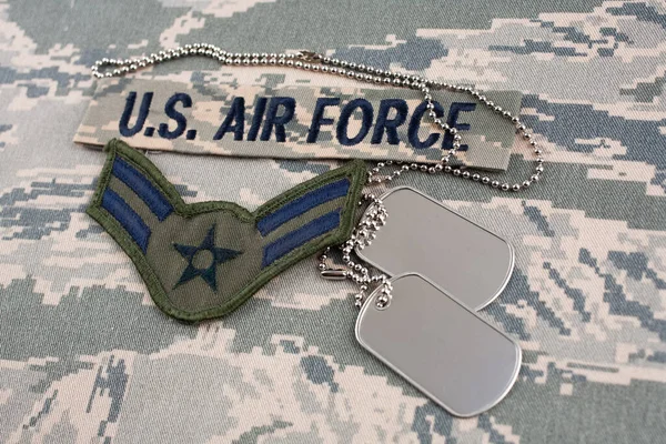 August 2020 Air Force Branch Tape Airman First Class Rank — Stock Photo, Image