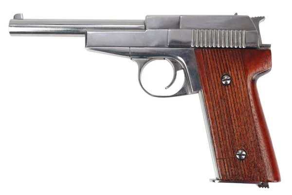 Vintage Pistola Retrò Isolato Sfondo Bianco — Foto Stock