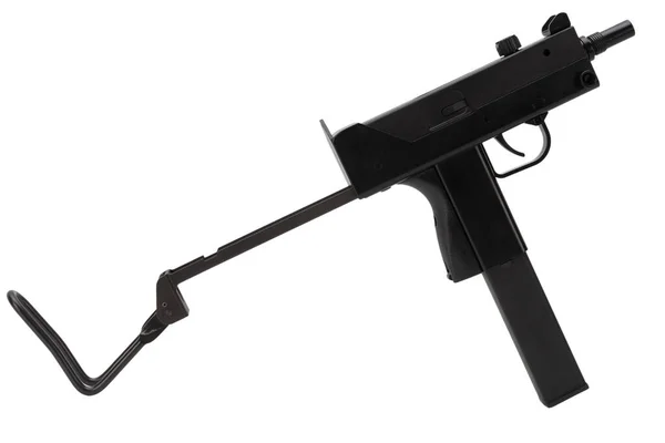 Small Submachine Gun Concealed Carry Isolated White Background — 图库照片