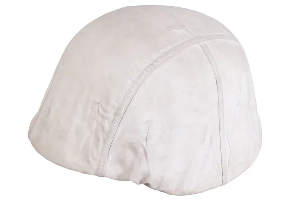 German Nazi Army Helmet White Camouflage Cover Type Winter Helmet — Fotografia de Stock