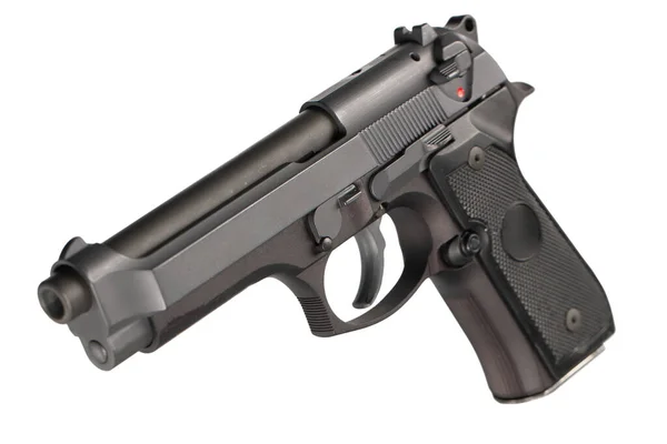 Army Handgun Pistol Isolated White Background — Stock Photo, Image