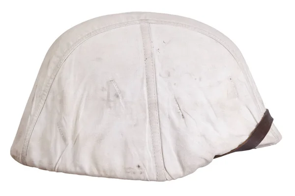 German Nazi Army Helmet White Camouflage Cover Type Winter Helmet — Stock Photo, Image