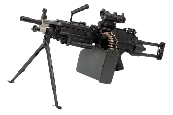 M249 Para Metralhadora Leve Saw Squad Automatic Weapon Amplamente Utilizado — Fotografia de Stock