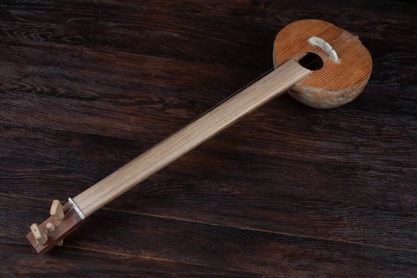 Turecki Tambur Długi Szyja Ludowy Strunowy Instrument Lutniczy Rodzina Drewniany — Zdjęcie stockowe