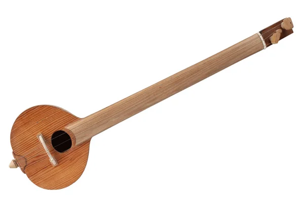 Turkse Tambur Lange Hals Folk Snaarinstrument Van Luit Familie Geïsoleerd — Stockfoto