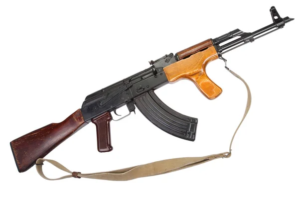 Kalaschnikow Ak47 Rumänische Version Isoliert Auf Weißem Hintergrund — Stockfoto