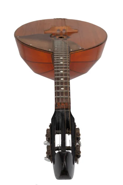 Ukrainian Domra Long Necked Folk String Instrument Lute Family Isolated — Stock Photo, Image