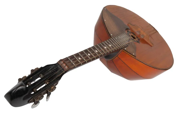 Ukrainian Domra Long Necked Folk String Instrument Lute Family Isolated — Stock Photo, Image