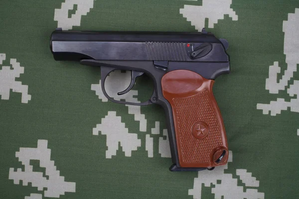 Makarov Walther Pistol Pistolet Makarova Lit Makarov Pistol Soviet Semi — Fotografie, imagine de stoc