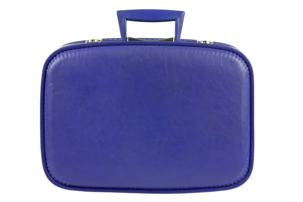 빈티지푸른 가방은 배경에 분리되어 — 스톡 사진