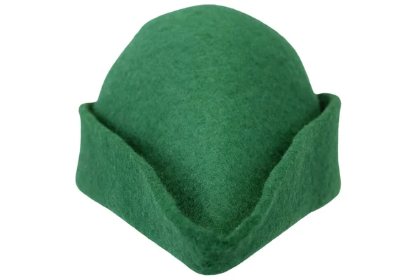 Πράσινο Καπελάκι Που Ήταν Της Μόδας Τόσο Για Τους Άνδρες — Φωτογραφία Αρχείου