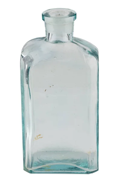 Old Retro Vintage Liquor Bottle Isolated White Background — Stock Photo, Image