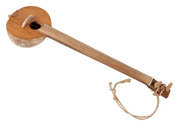 Turkish Tambur Long Necked Folk String Instrument Lute Family Isolated — Stock Photo, Image