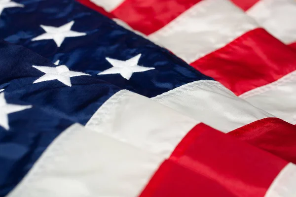Vlněná Vlajka Pozadí Spojených Států Amerických Royalty Free Stock Fotografie