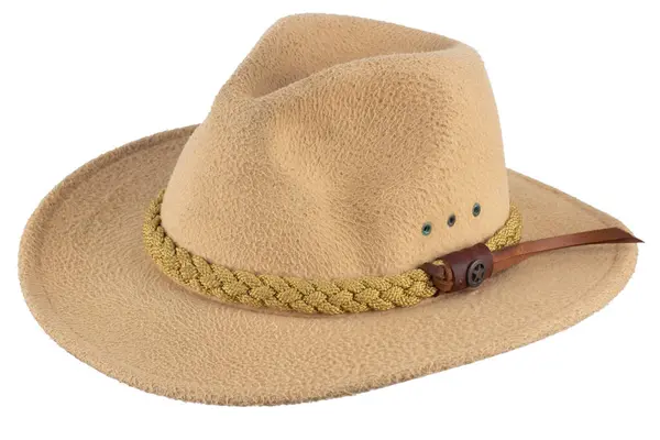 stock image Old west style cowboy hat. Isolated on white background.