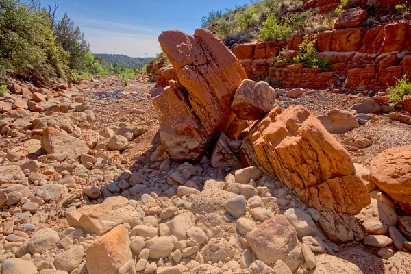 Pedras Vermelhas Gigantes Bear Canyon Sul Onde Converge Com Grindstone — Fotografia de Stock