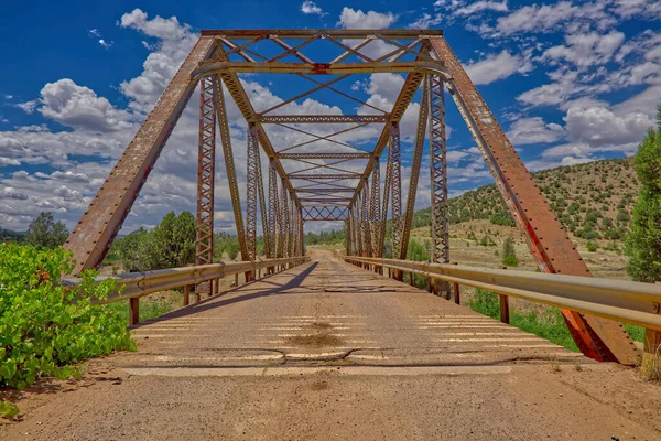 Center Closeup Old Trestle Bridge Crosses Walnut Creek Williamson Valley — Stock Photo, Image