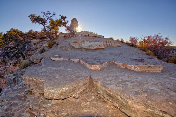 Late Dag Zon Aan Rand Van Shoshone Rock Bij Shoshone — Stockfoto