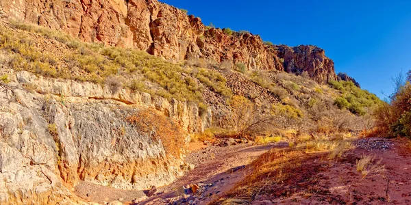 Sheer Cliff Walls Hell Canyon Drake Arizona Prescott National Forest — Stock Photo, Image