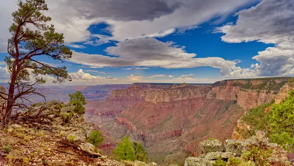 2022年季风季节 亚利桑那州Grand Canyon东面的Grandview Point — 图库照片