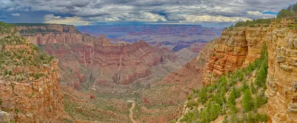 Grand Canyon Arizona Timur Grandview Point Selama Musim Monsoon 2022 — Stok Foto