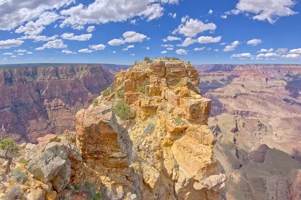 Papago Point Grand Canyon Arizona Com Zuni Point Distância Esquerda — Fotografia de Stock