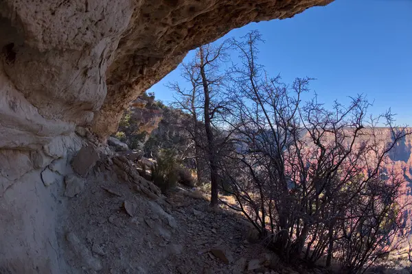 Чистые Скалы Между Пима Пойнт Отшельники Отдых Гранд Каньоне Аризона — стоковое фото