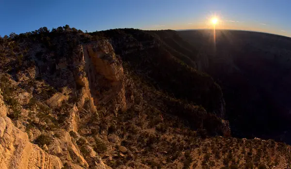 Grand Canyon Arizona Gezien Vanaf Pima Point Bij Zonsondergang — Stockfoto