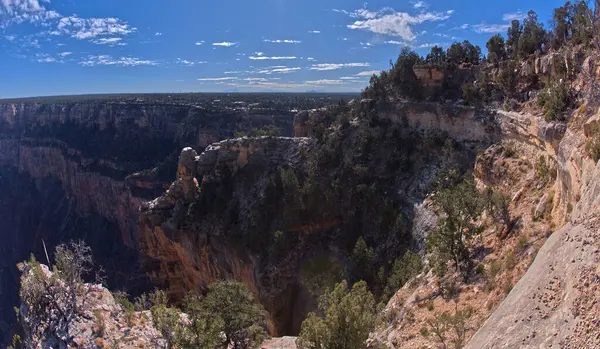 Näkymä Grand Canyon South Rim Arizonaan Vannepolulta Trailview Overview East — kuvapankkivalokuva